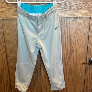 Adidas Kids Gray Softball Pants